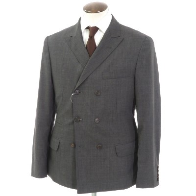 Brunello Cucinelli（ブルネロクチネリ）富裕層御用達ダブルジャケット/ダークグレー/状態ランクB/