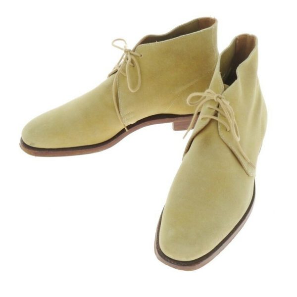 CROCKETT&JONES（クロケットアンドジョーンズ）チャッカブーツ/宅配買取/CHUKKA/イエローベージュ/状態ランクB/