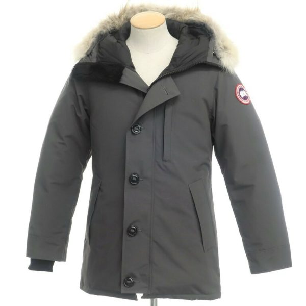 カナダグース（CANADA GOOSE）ジャスパーダウンジャケット/JASPER PARKA/グレー/状態ランクA/コヨーテ/