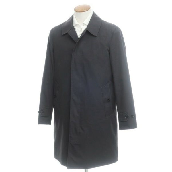 BURBERRY（バーバリー）ステンカラーコート/THE PIMLICO（ピムリコ）/ダークネイビー/状態ランクC/人気のチェック柄/