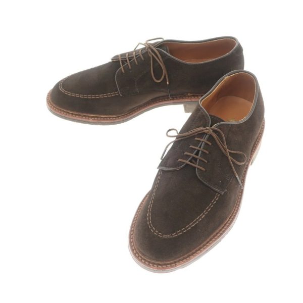 ALDEN(オールデン)ドレスシューズ/704 SUEDE MOC TOE/ダークブラウン/状態ランクA/アメリカ製/LEISURE 2ソール/