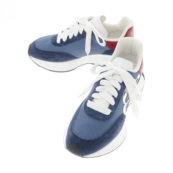 Alexander McQueen(アレキサンダーマックイーン)スニーカー/スプリントランナー/ネイビー×レッド/状態ランクA/イタリア製/