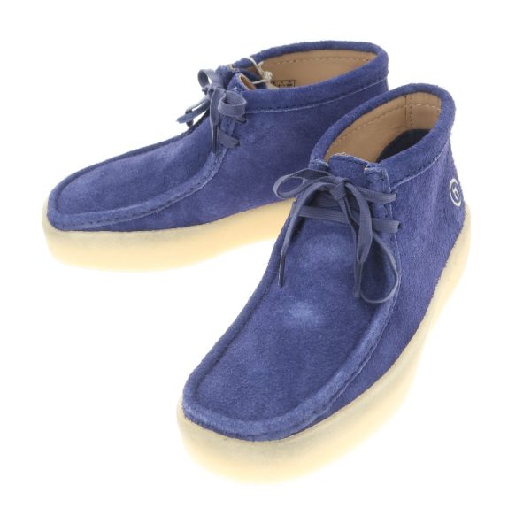 Clarks(クラークス)HIDDEN NYコラボ/ワラビー カップ ブーツ/ブルー/状態ランクS/