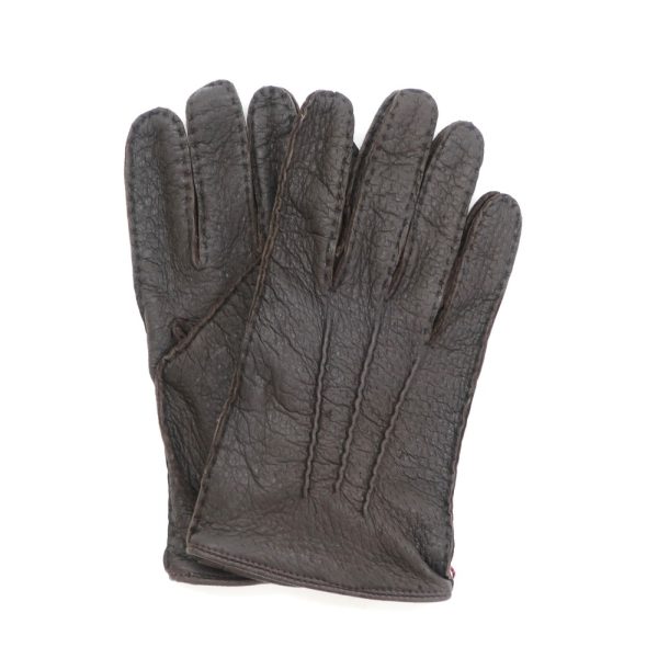 DENTS(デンツ)レザーグローブ手袋/ブラウンペッカリー/状態ランクS/イギリス製/