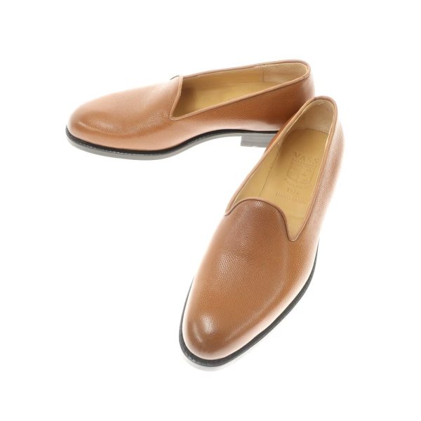 VASS（ヴァーシュ ヴォーシュ）ヴァンプローファー/ブラウン/状態ランクS/細かな型押しが施された上品なレザー素材/