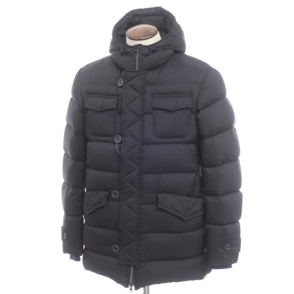 Herno(ヘルノ)ナイロンダウンコート/ネイビー/状態ランクB/ルーマニア製/