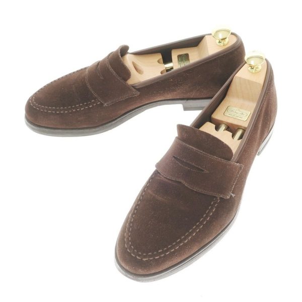 CROCKETT&JONES（クロケットアンドジョーンズ）コインローファー/HARVARD2/ダークブラウン/状態ランクB/