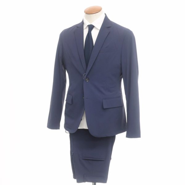 AKM（エーケーエム エイケイエム）2つボタンスーツ/ネイビー/状態ランクB/
