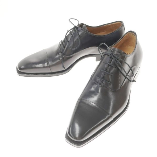 Stefano Branchini（ステファノブランキーニ）ドレスシューズ/ストレートチップ/アンティークブラック/状態ランクS/イタリア製/レベルソ仕上げ/