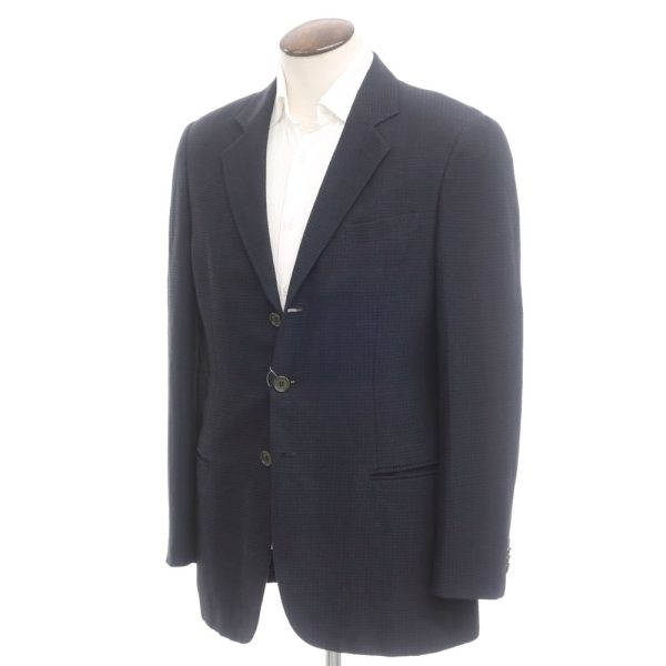 GIORGIO ARMANI（ジョルジオアルマーニ）カジュアルジャケット/ネイビー/状態ランクB/イタリア製/