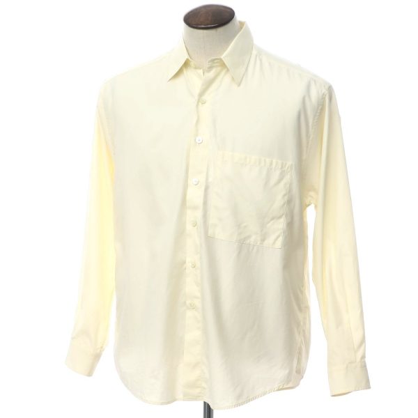 AURALEE（オーラリー）レギュラーカラーシャツ/レギュラーカラー/クリーム/状態ランクB/日本製/