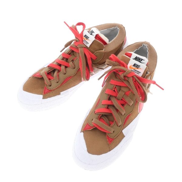 Sacai（サカイ）スニーカー/×NIKE/ブラウン×レッド/状態ランクB/DD1877-200/BLAZER LOW/