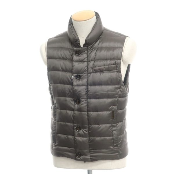 MOORER（ムーレー）ダウンベスト/DIOGENE/グレージュ/状態ランクB/イタリア製/