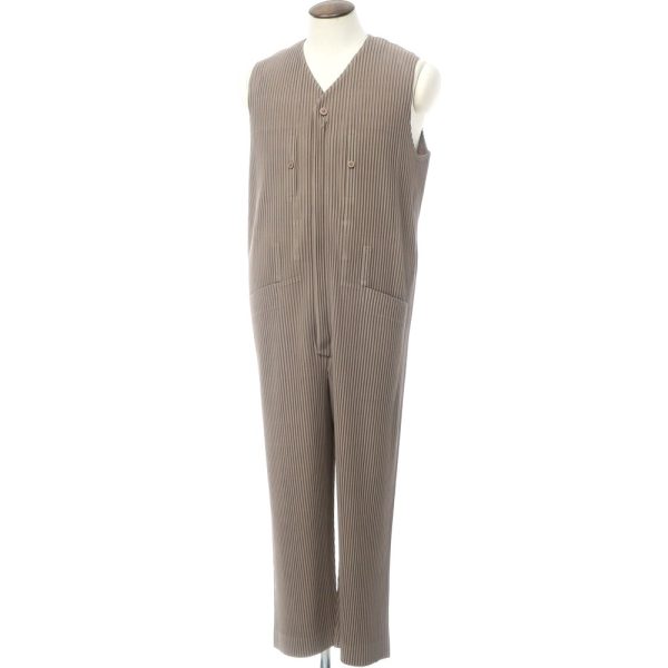 HOMME PLISSE ISSEY MIYAKE（オム プリッセ イッセイミヤケ）ツナギ/秋冬/ブラウン/状態ランクA/