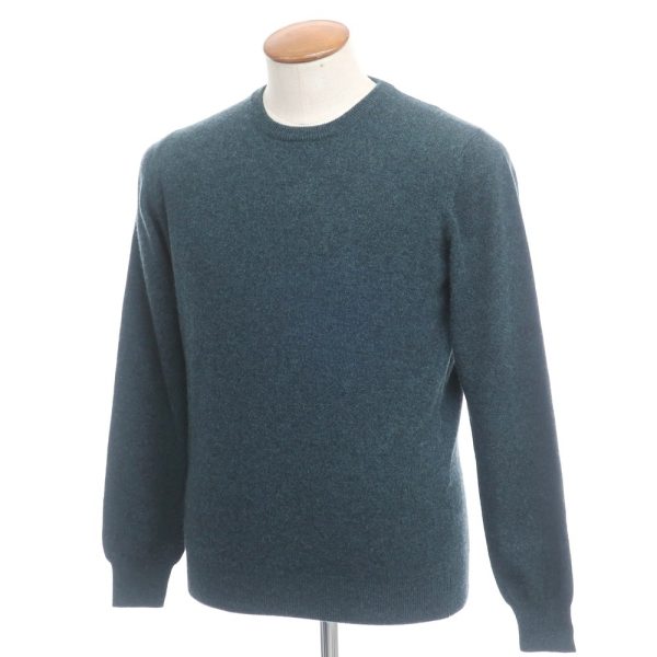 PANICALE（パニカーレ）カシミアプルオーバーニット/ブルーグリーン系/状態ランクA/イタリア製/